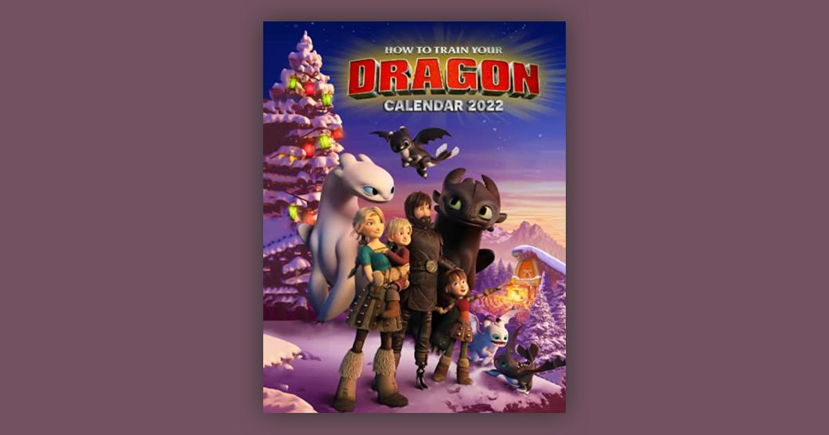 How To Train Your Dragon Calendar 2022 Calendar 20222023, Cartoon